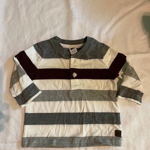 J&J 3/4 sleeve striped shirt